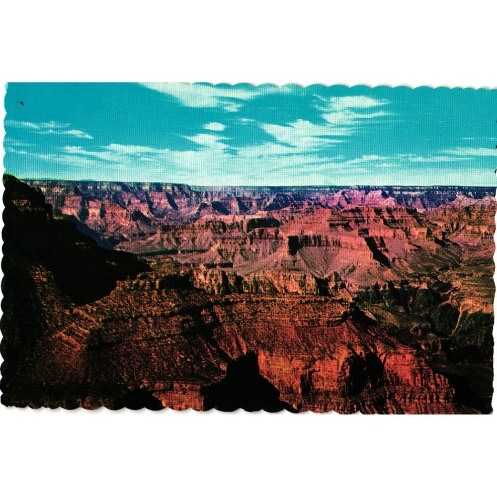 Grand Canyon National Park Arizona Vintage Postcard Crazy Horse Stamp